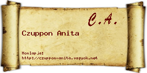 Czuppon Anita névjegykártya